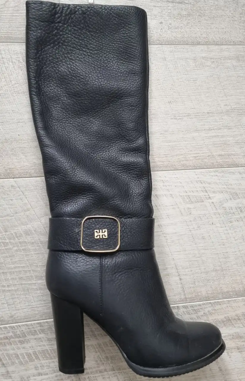 Качественные кожаные сапоги осень-зима размер 38