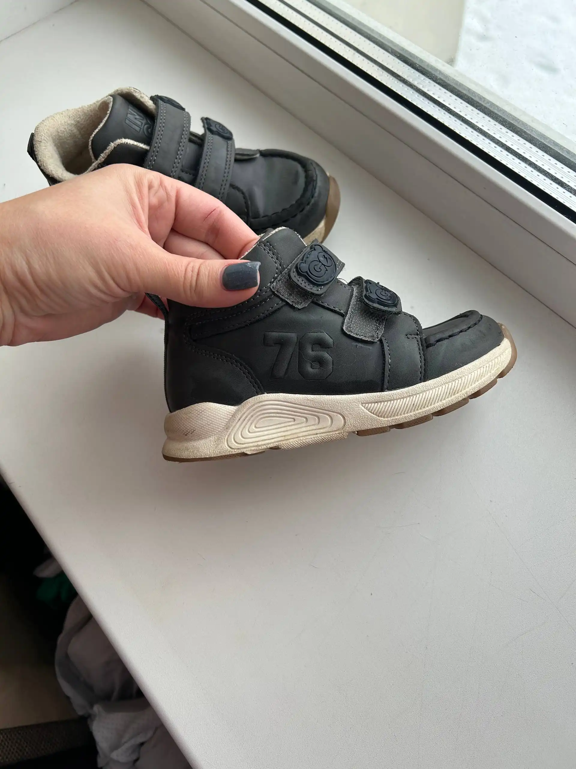 Ботинки осенне-весенние из натуральной кожи 25 размер