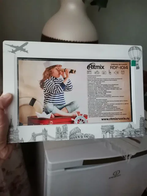 Цифровая фоторамка Ritmix RDF-1014 с ПДУ - Мобильные телефоны в Южно-Сахалинск