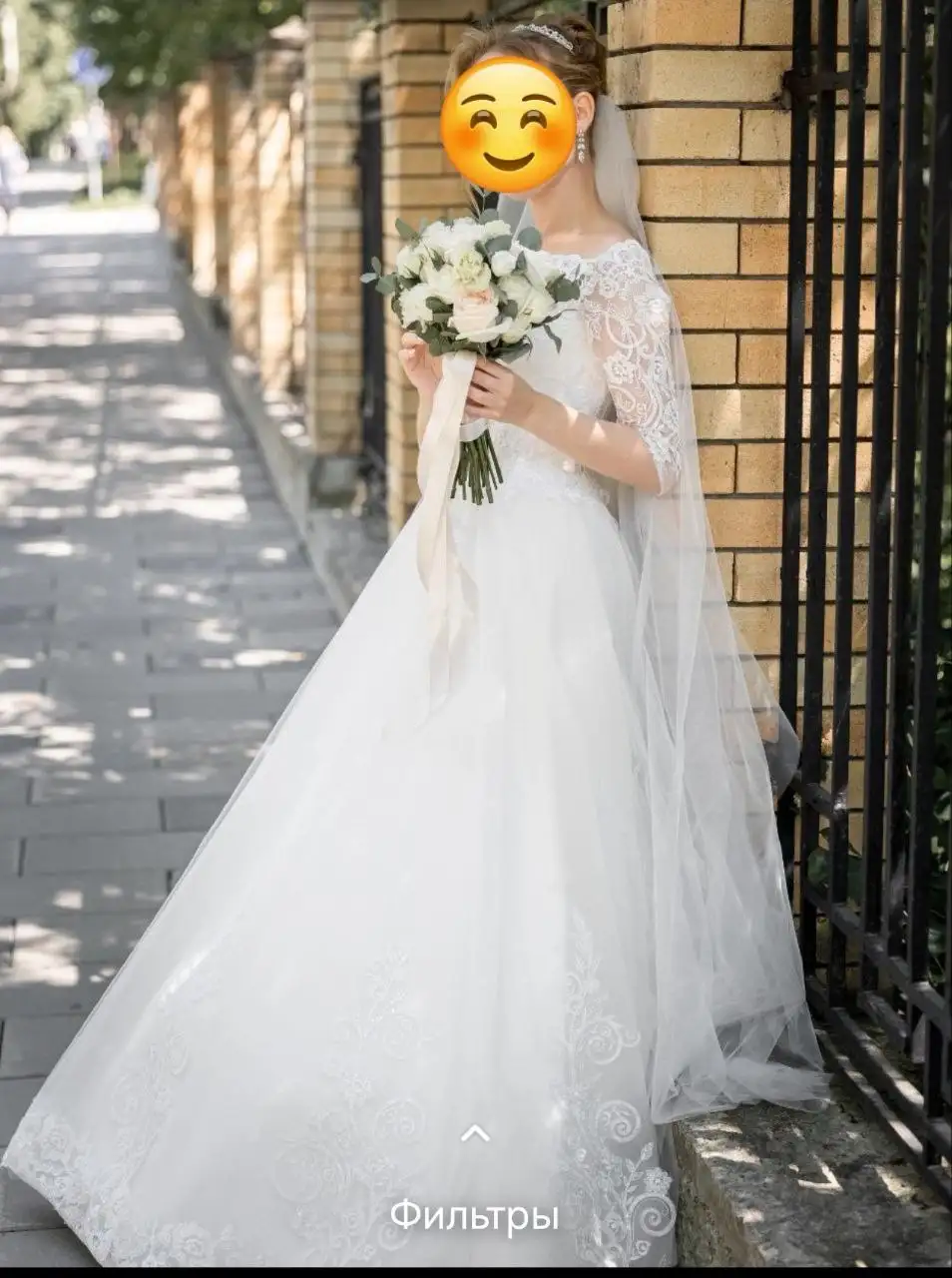 Свадебное платье размер 42 - Свадебные платья (Одежда) в Южно-Сахалинск