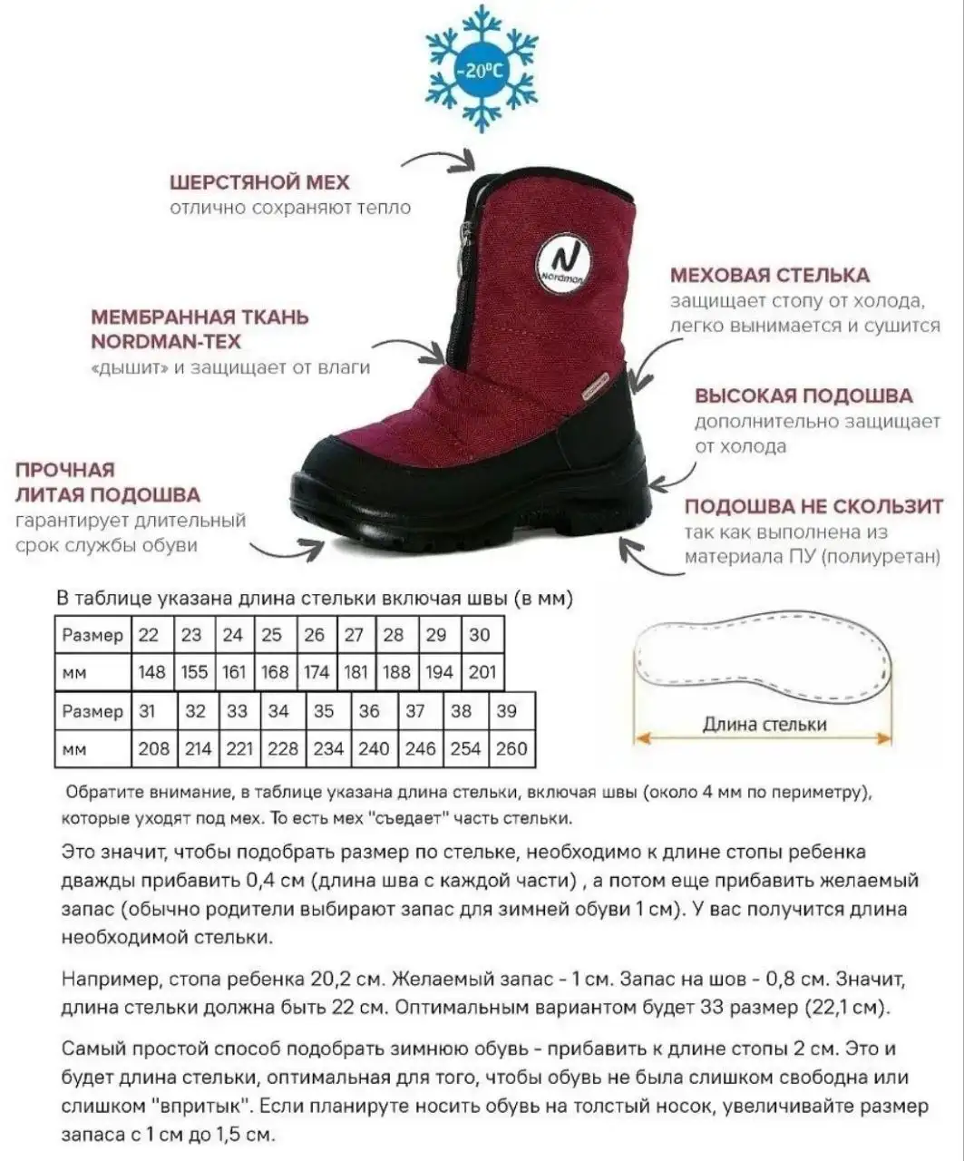 Сапоги Nordman размер 25 - Обувь (Одежда) в Южно-Сахалинск