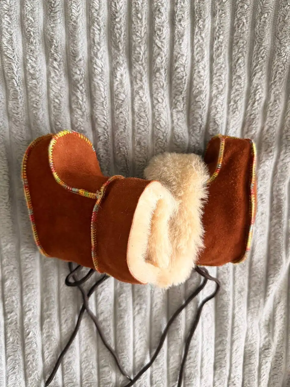 Пинетки натуральные кожа мех 12 см новые - Обувь (Товары для детей) в Южно-Сахалинск