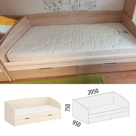 Продам кровать с матрасом - Посуда и кухонная утварь в Южно-Сахалинск