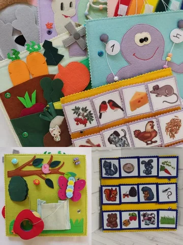 Развивающие книжки из фетра для детей - Ходунки в Южно-Сахалинск