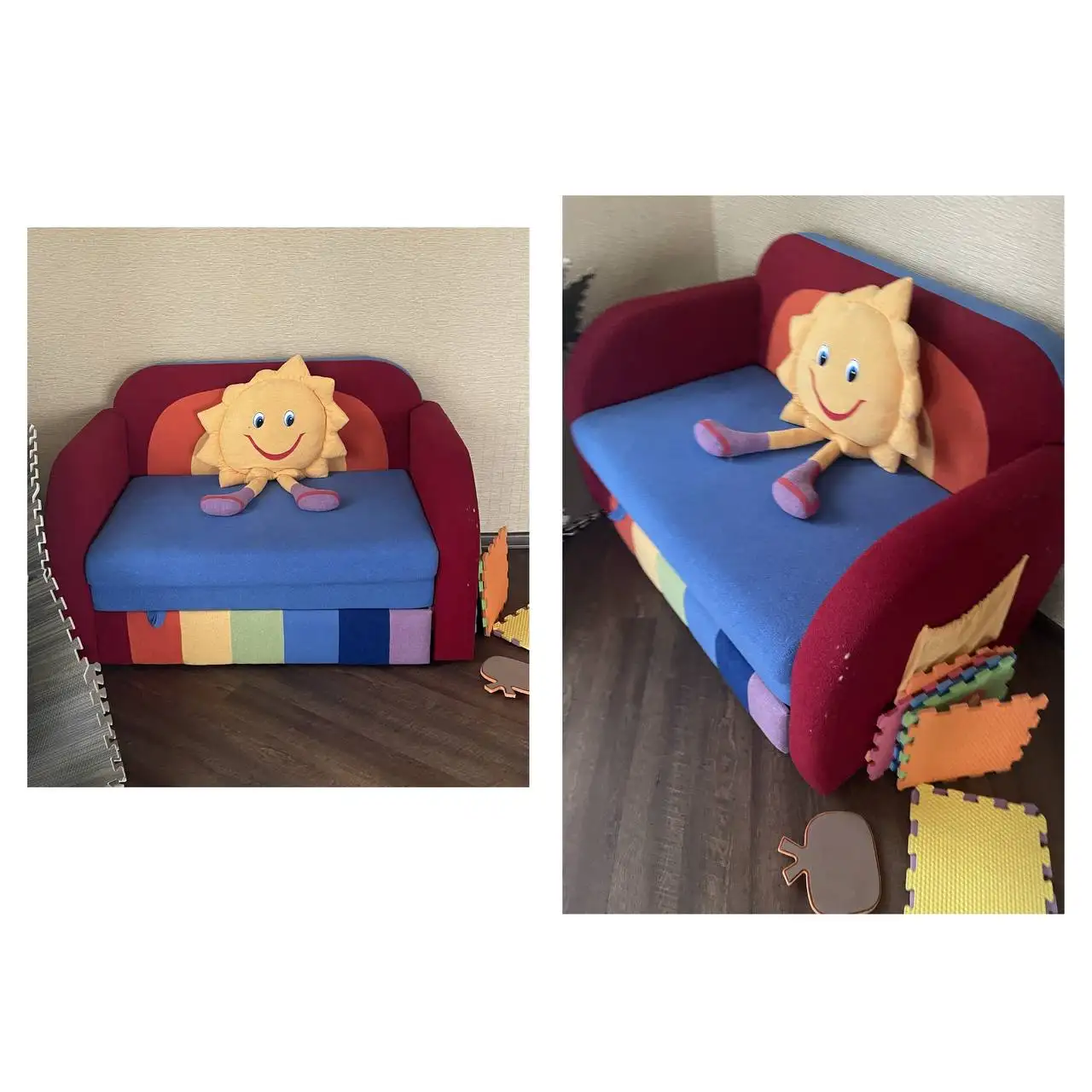 Детский раскладной диванчик б/у - Мебель (Для дома и дачи) в Анива