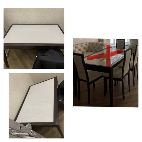 Стол раскладной 80-130 с 4 стульями б/у - Мебель в Анива