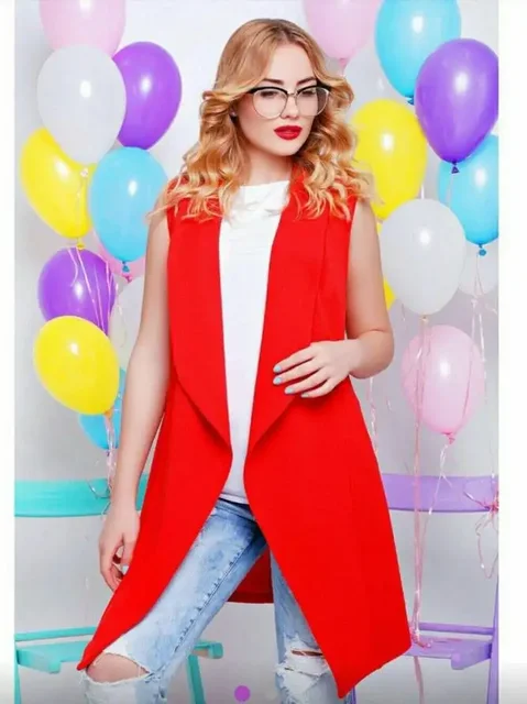 Жилет Fashion Up красный 44 размер - Обувь в Южно-Сахалинск