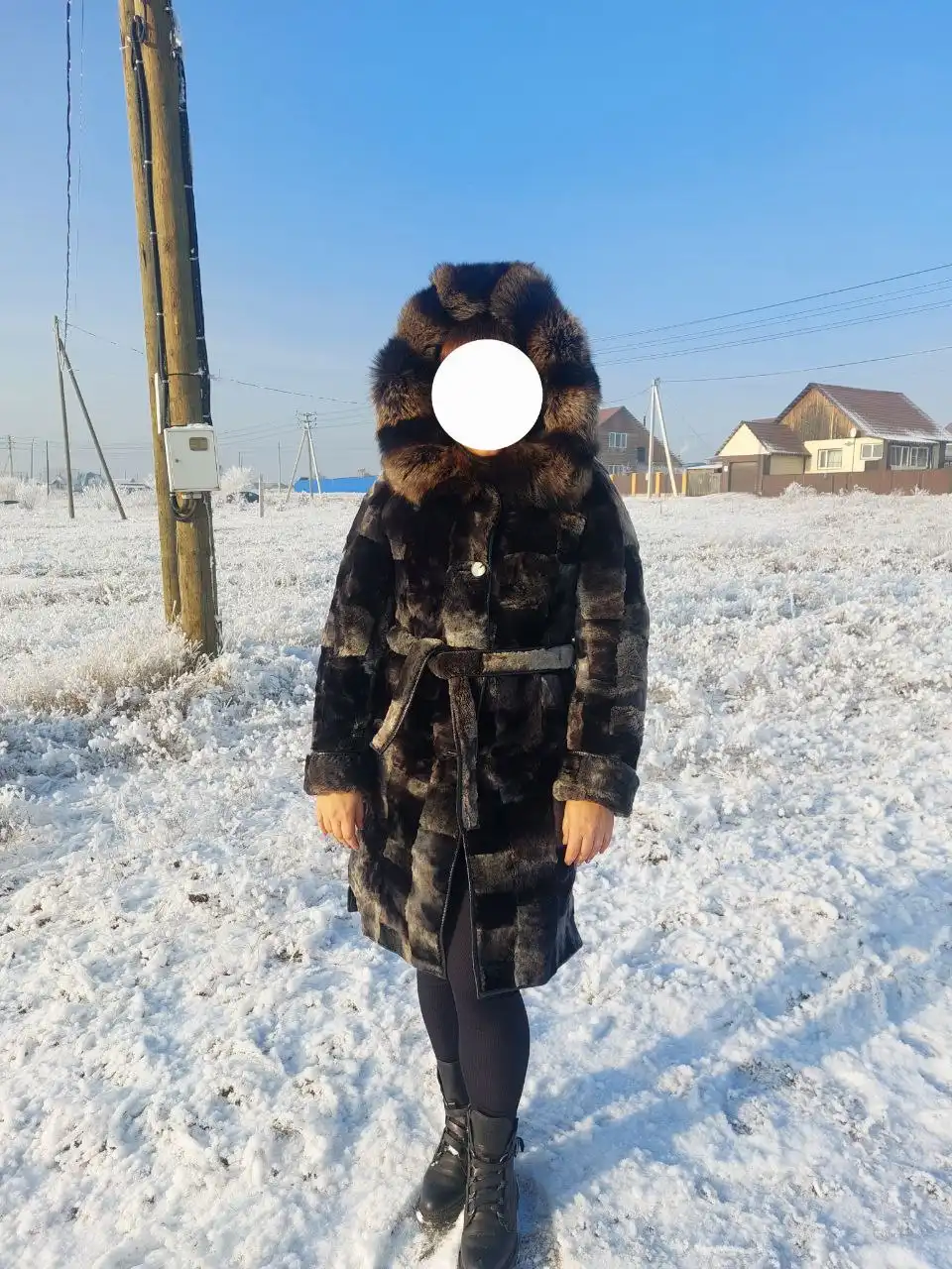 Натуральная шуба 44-46 размер - Верхняя одежда (Одежда) в Минусинск