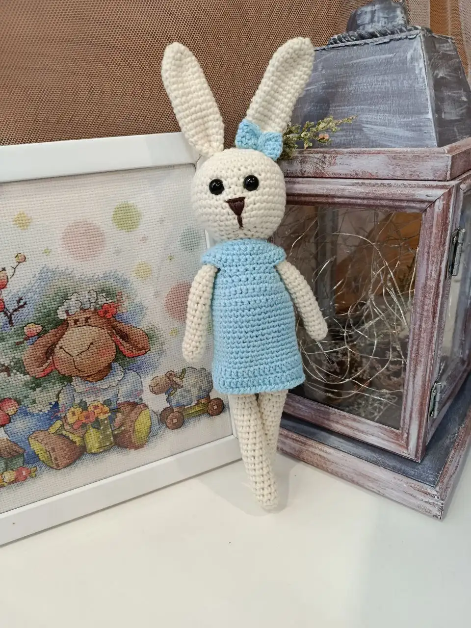 Вязаный крючком зайчик ручной работы - Рукоделие (Хобби и отдых) в Минусинск