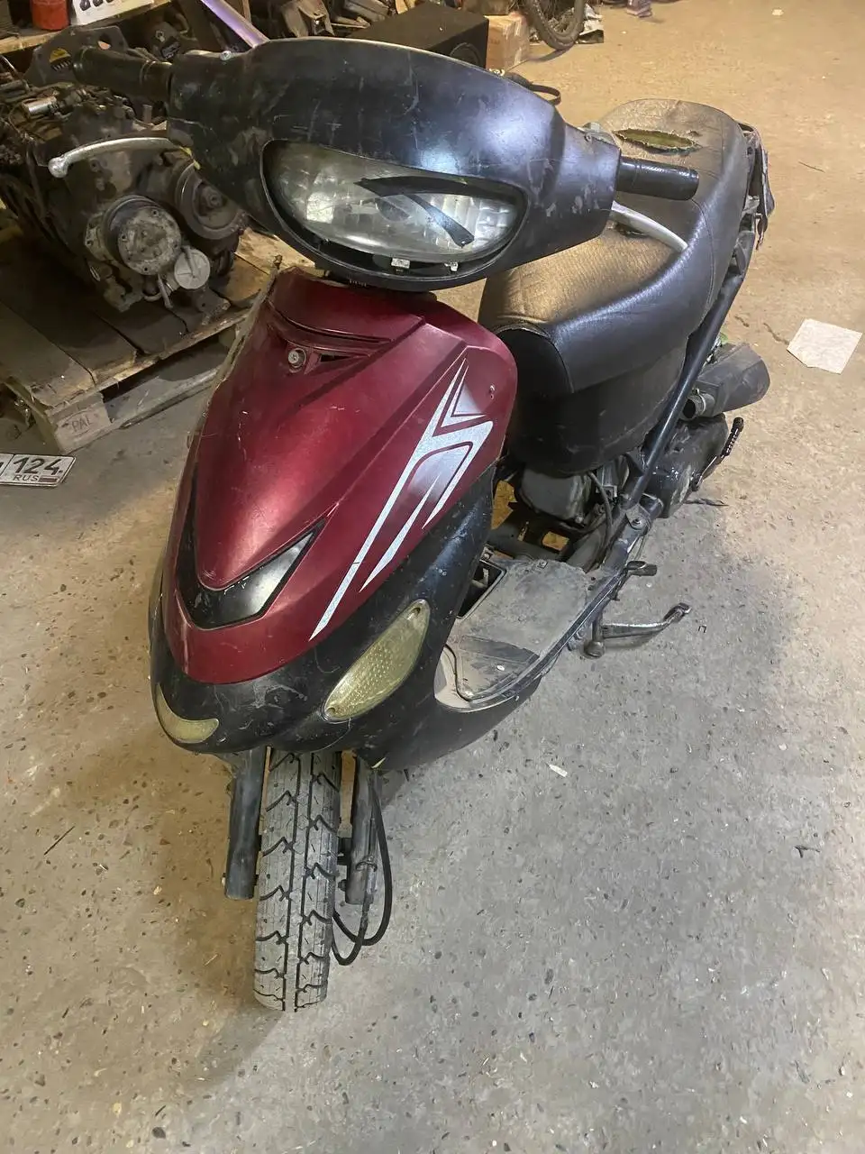 Продам скутер рейсер метеор 80 куб в плохом состоянии - Барахолка в Минусинск