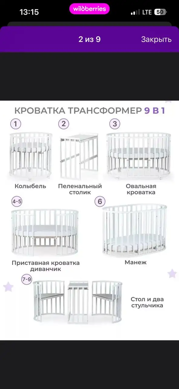 Детская кровать с балдахином и матрасом - Детская мебель (Товары для детей) в Минусинск