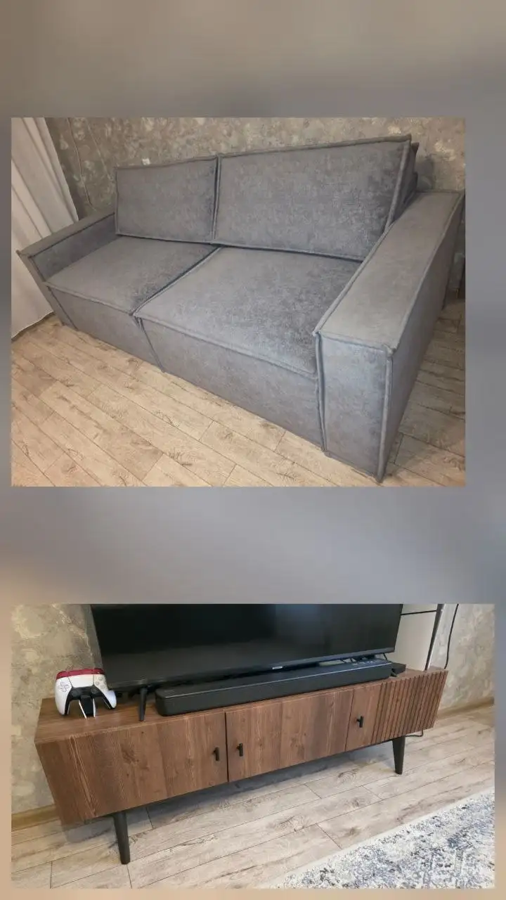 Продам диван раскладной и тумбу под ТВ - Мебель (Барахолка) в Минусинск