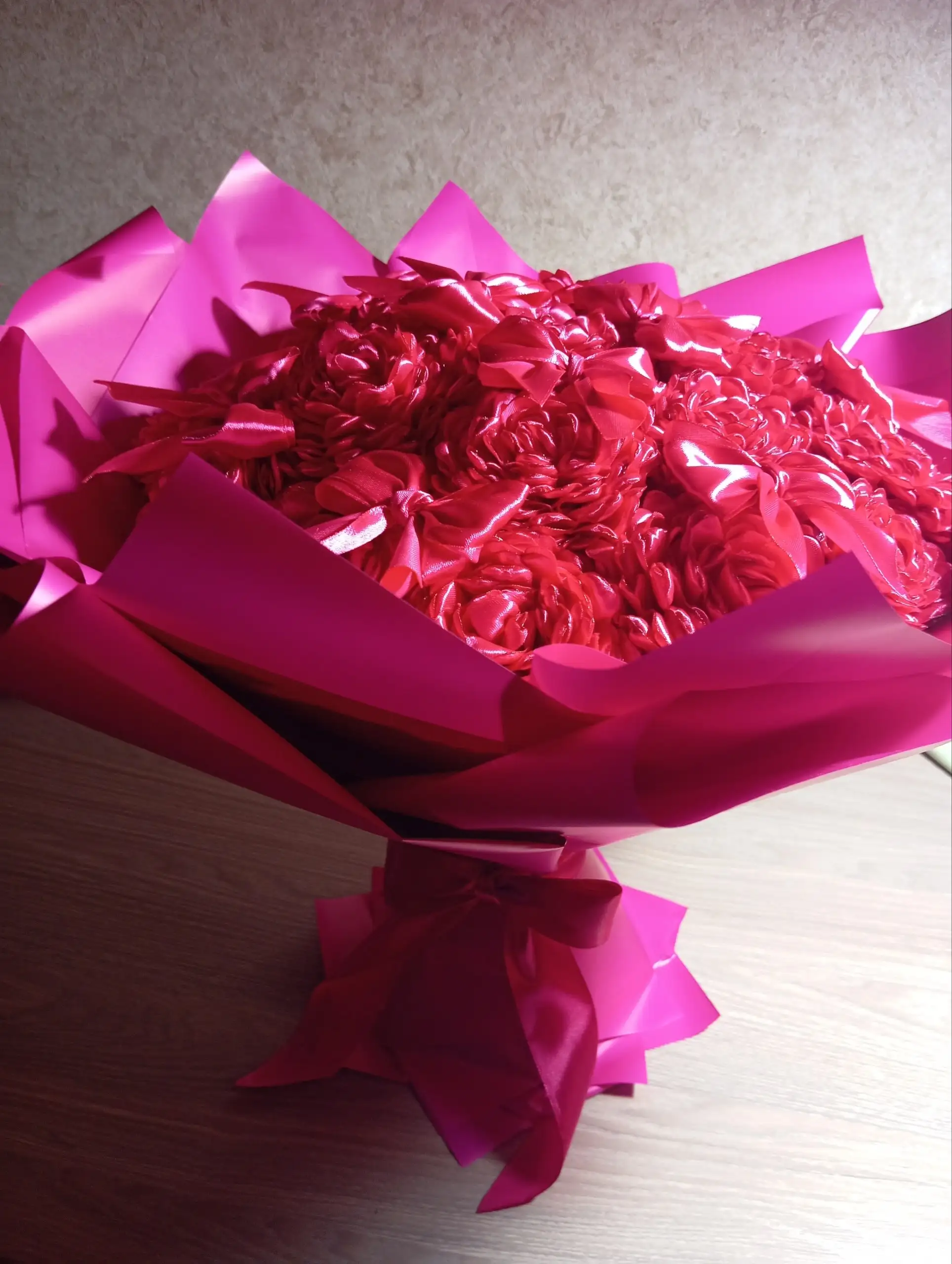 Букет из атласных лент (19 цветов) - Хобби и отдых в Минусинск