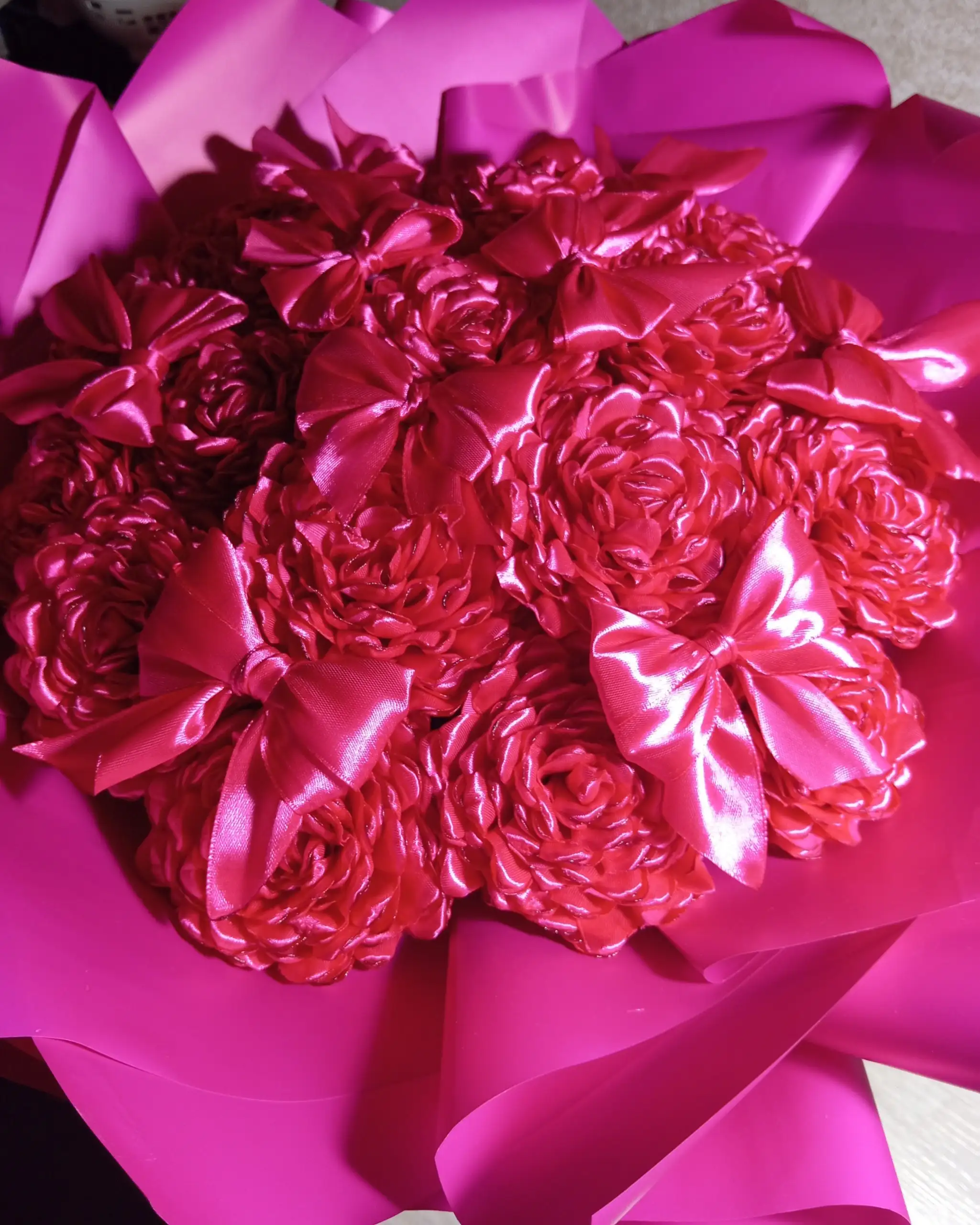 Букет из атласных лент (19 цветов) - Хобби и отдых в Минусинск