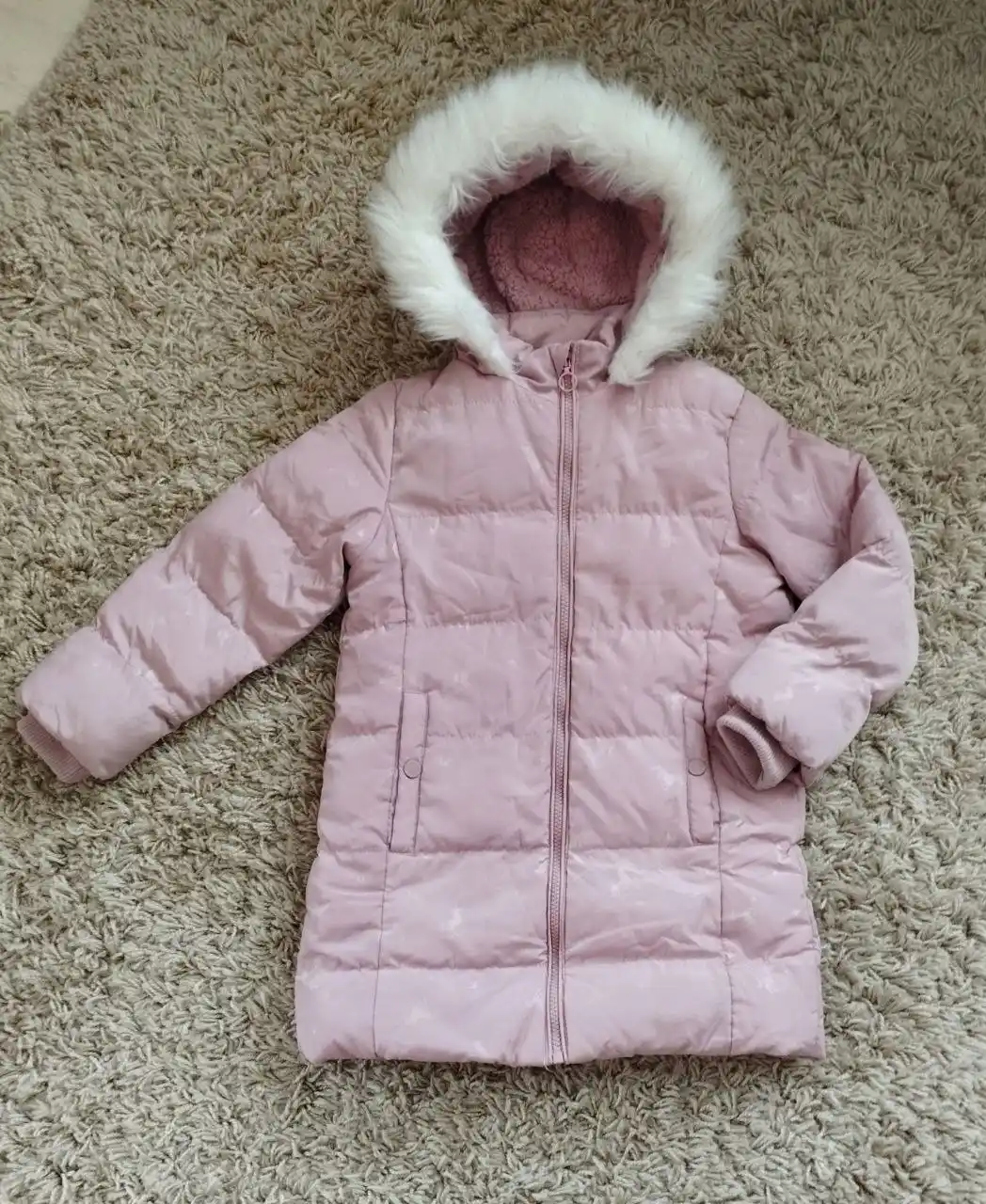 Зимняя удлинённая куртка на рост 115-120 см