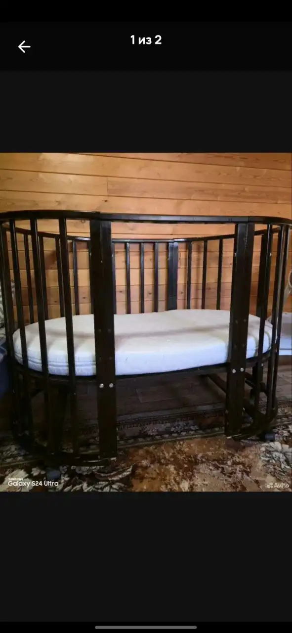 Кроватка с матрасом - Детская мебель (Товары для детей) в Новосибирск