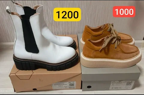 Новые демисезонные ботинки и туфли из натуральной кожи 37 размер - Женская обувь в Новосибирск