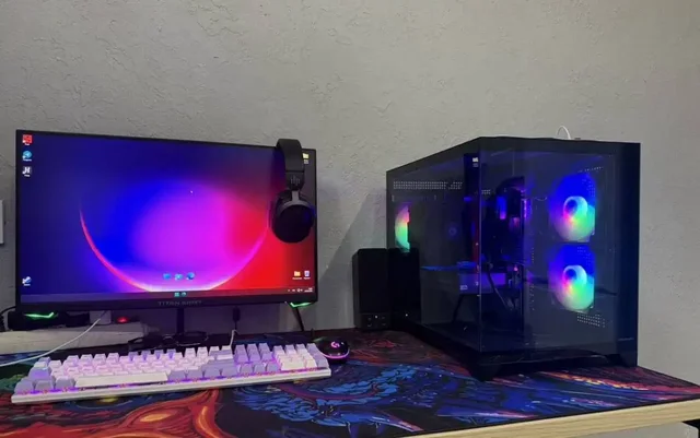 Комплект ПК Ryzen 7 9800X3D + RTX 5060 с монитором - Аудиотехника и гаджеты в Новосибирск