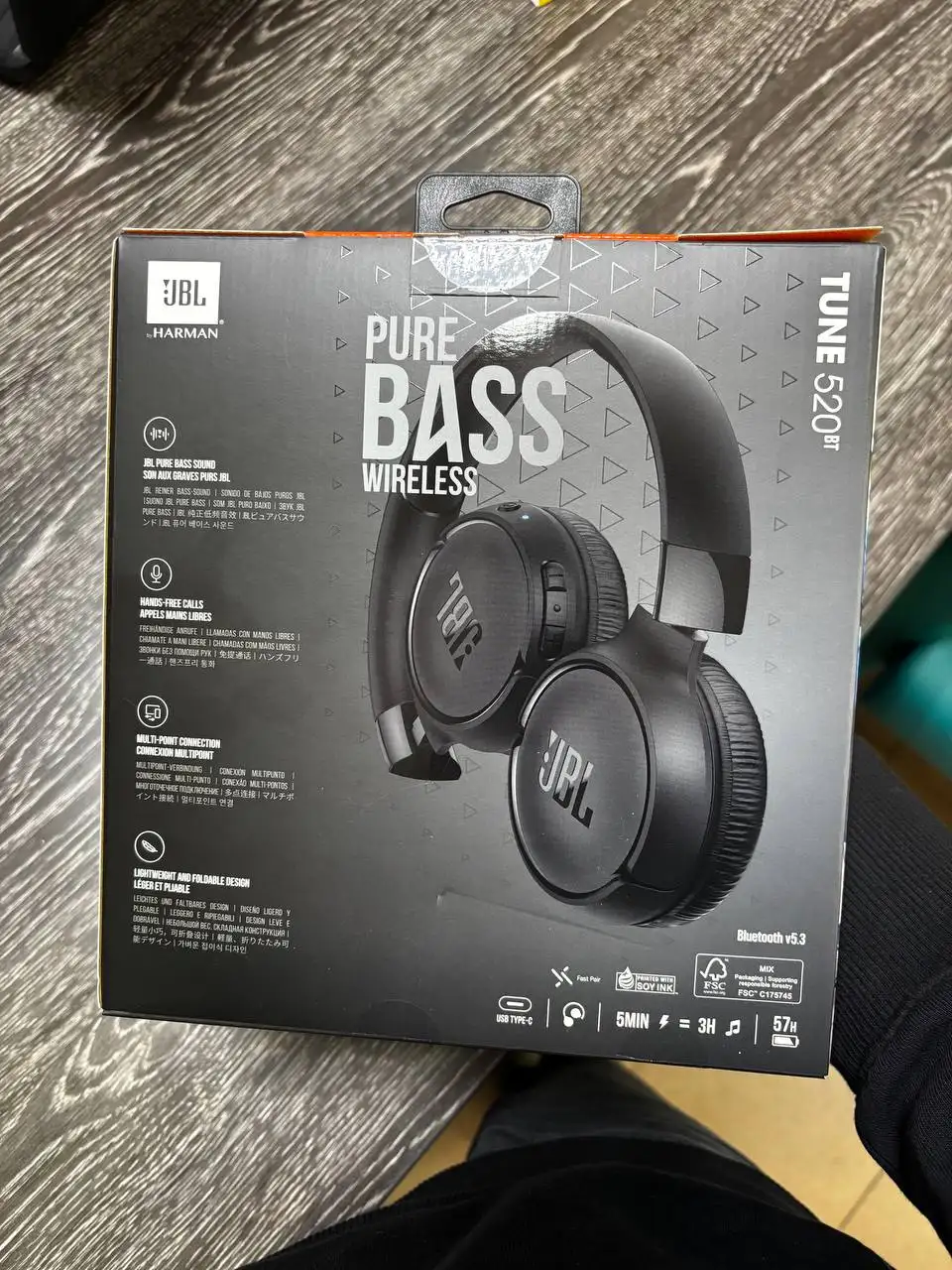 Наушники JBL Tune 520 BT новые - Аудиотехника (Электроника) в Новосибирск