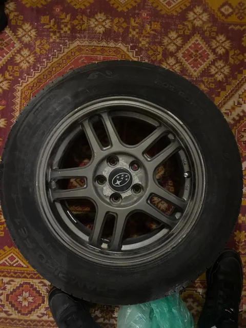 Комплект колес 205/60 R15 5x100 для Subaru Legacy - ВАЗ 2107 в Новосибирск