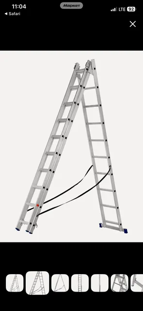 Продам трехсекционную лестницу высотой 9.60 м - Кондиционеры в Новосибирск