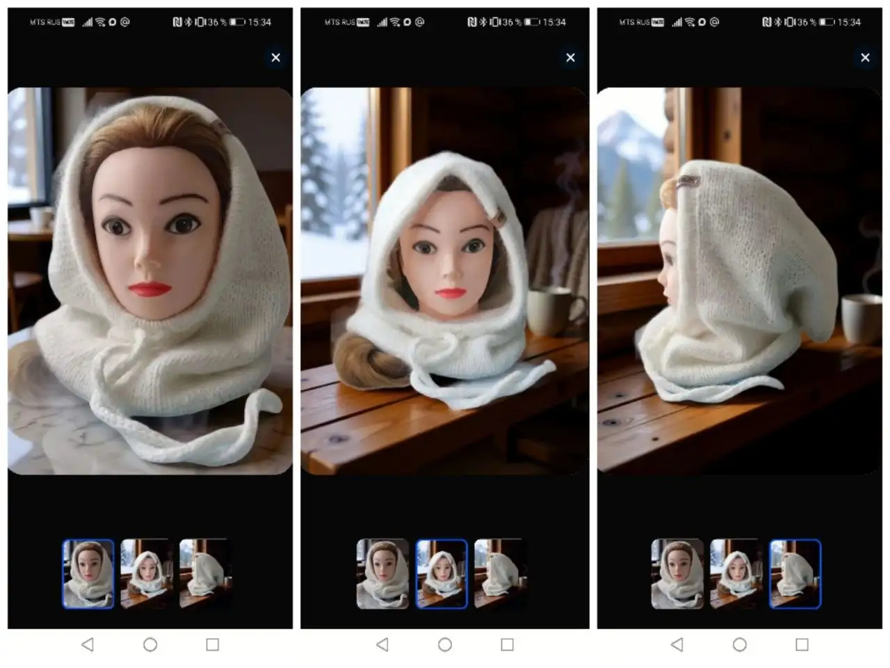 Свяжу капор из пуха норки - Головные уборы (Одежда) в Томск