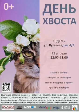 День Хвоста - ярмарка-раздача животных в ТРК ЭДЕМ - Собаки в Новосибирск