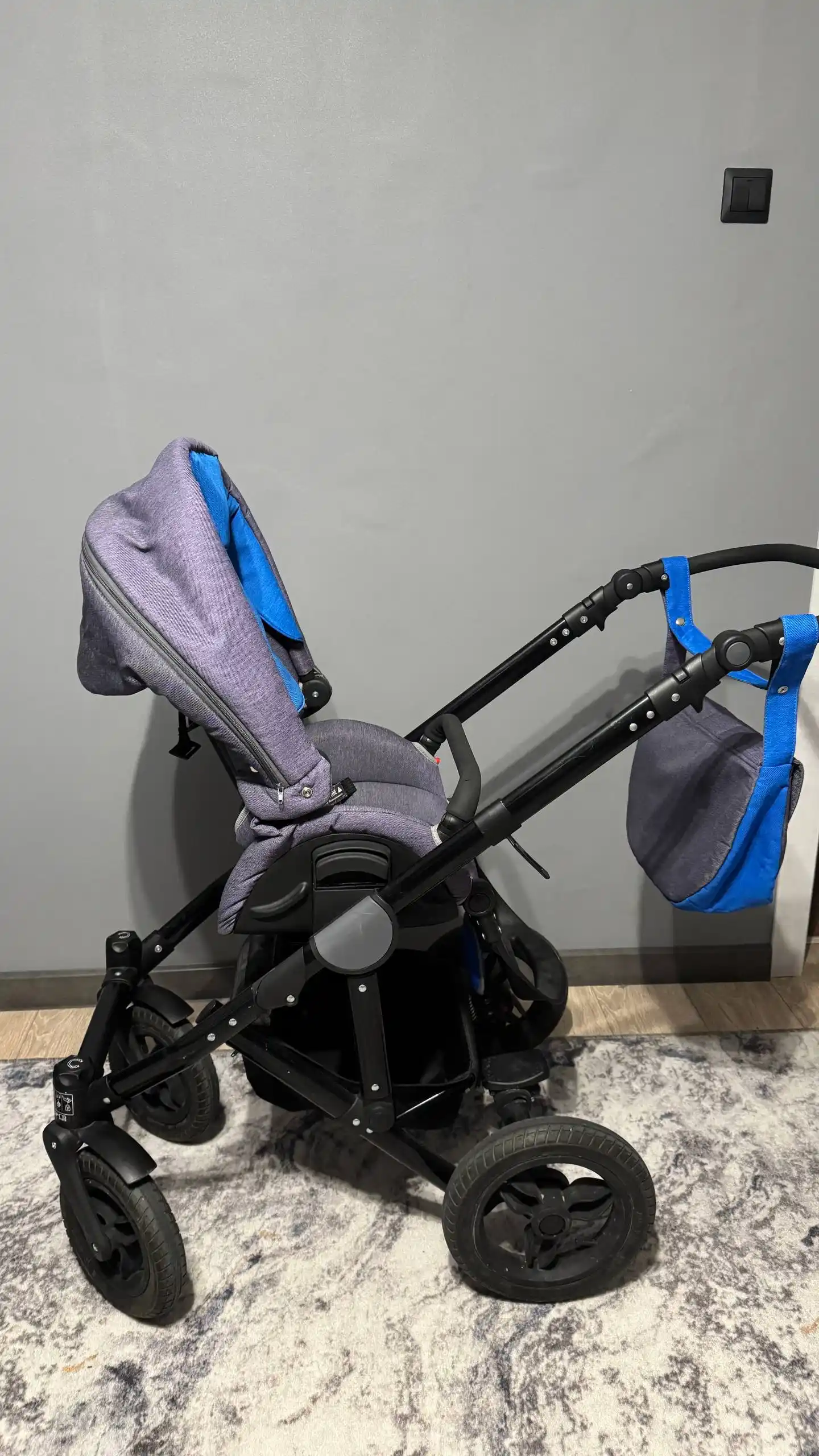 Коляска 2в1 с двумя блоками