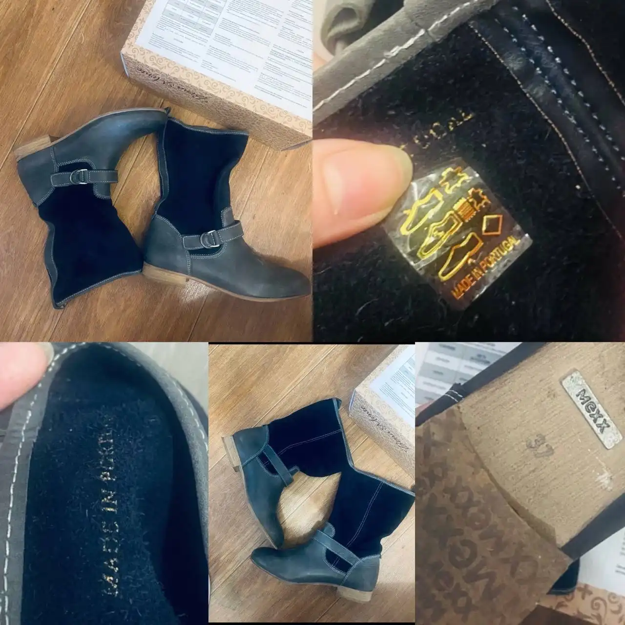 Натуральные сапоги MEXX 37 размера