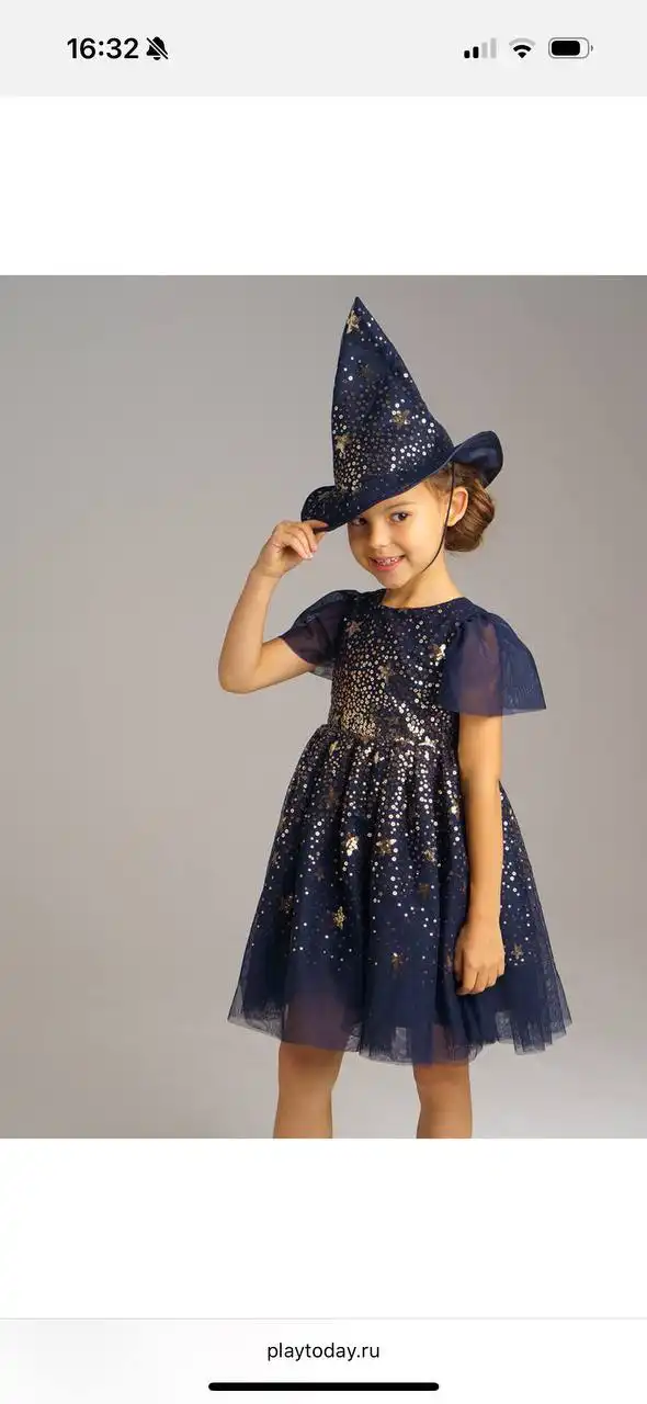 Новогоднее платье для девочки с аксессуарами