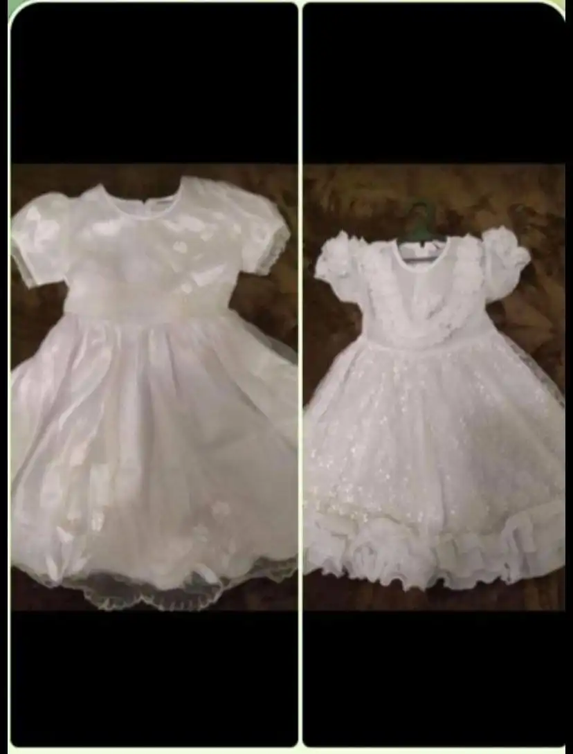 Платье белое детское б/у