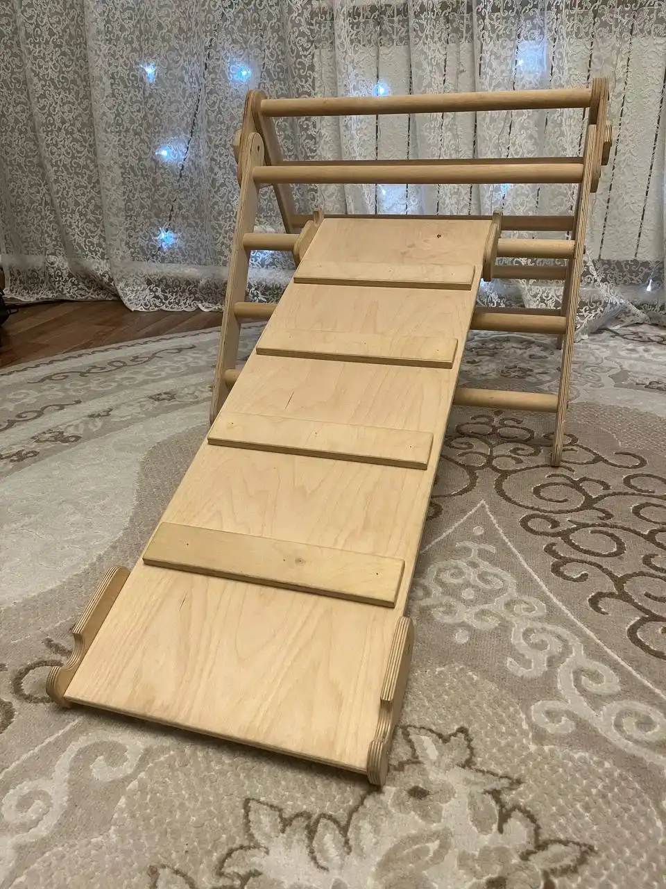 Продам детский спортивный комплекс с треугольником пиклер и горкой