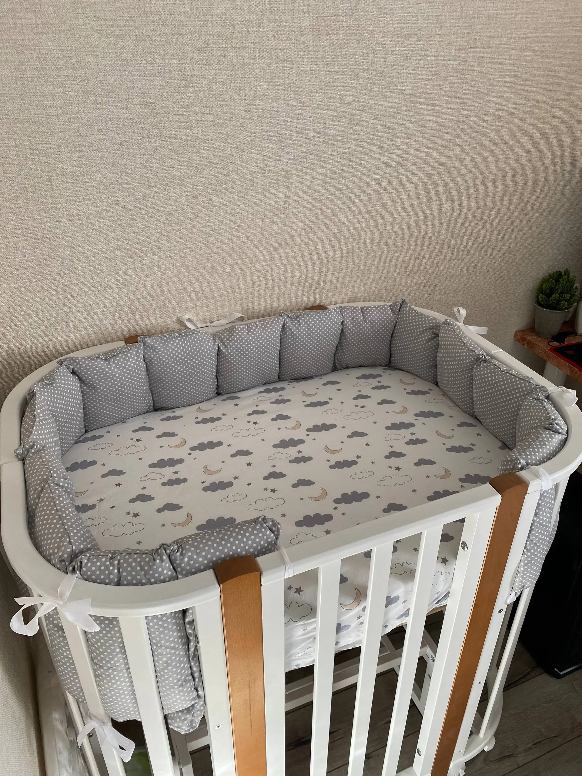 Кроватка-трансформер Nuvola lux 5 в 1 с комплектом - Кроватки (Товары для детей) в Кемерово