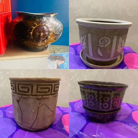 Керамические цветочные горшки б/у в Кемерово - частное объявление в Кемерово