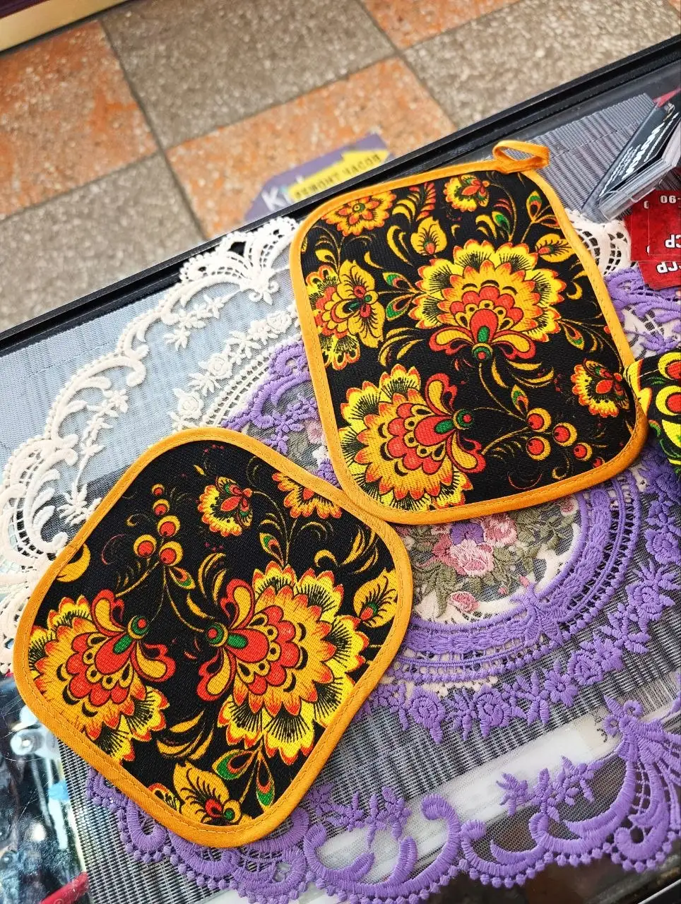 Набор текстиля СССР Хохлома - Текстиль (Барахолка) в Кемерово