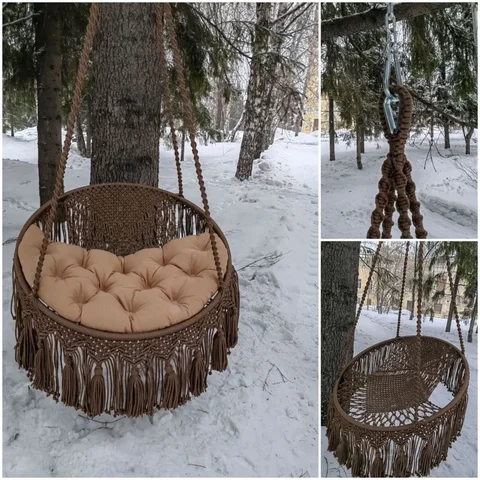 Подвесное кресло-качеля Бохо (макраме) - Барахолка в Кемерово