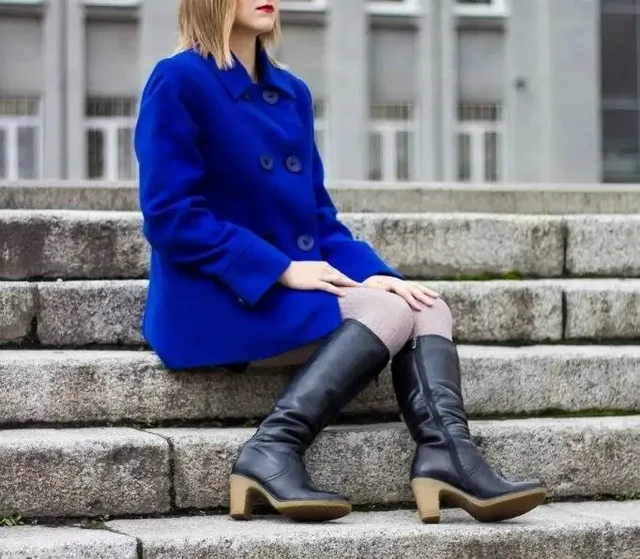 Женское пальто новое, размер S/M, синий - Верхняя одежда в Кемерово