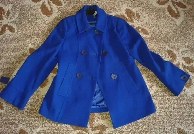 Женское пальто новое, размер S/M, синий - Верхняя одежда (Одежда) в Кемерово