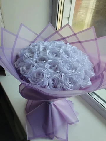 Букет из 31 атласной розы - Рукоделие в Новокузнецк