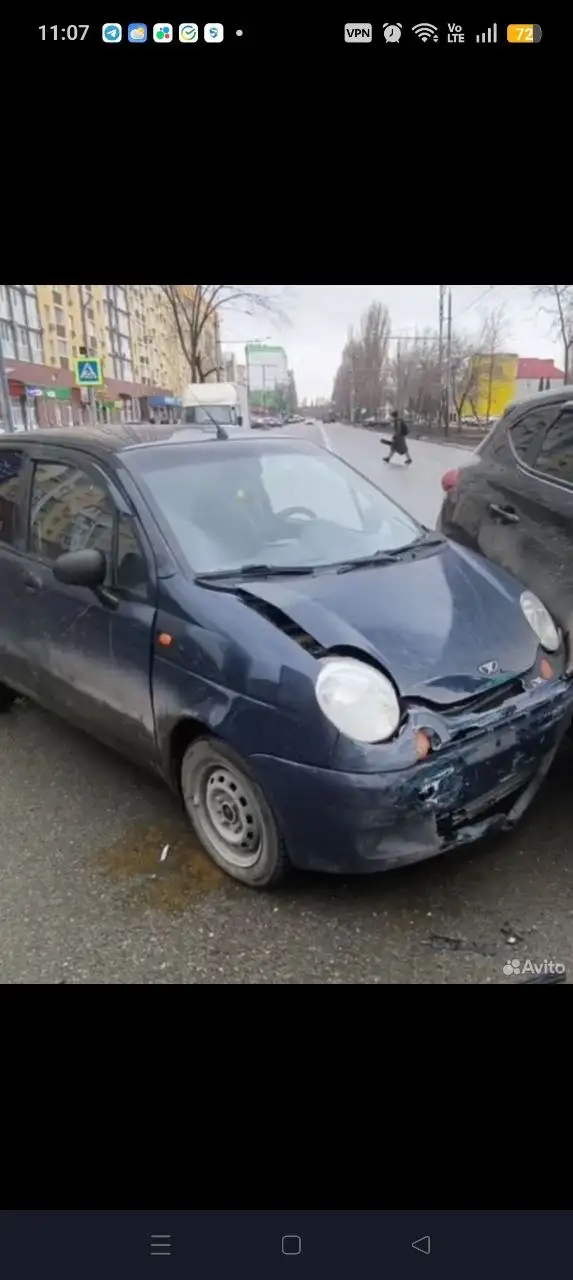 Матиз 2007 после ДТП - Легковые автомобили (Авто) в Саратов