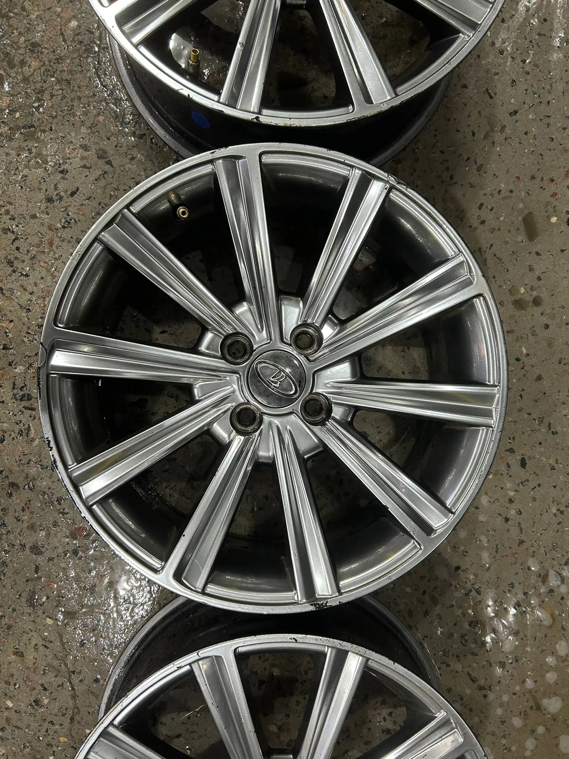 Диски R16 4x98 графит с бордюркой