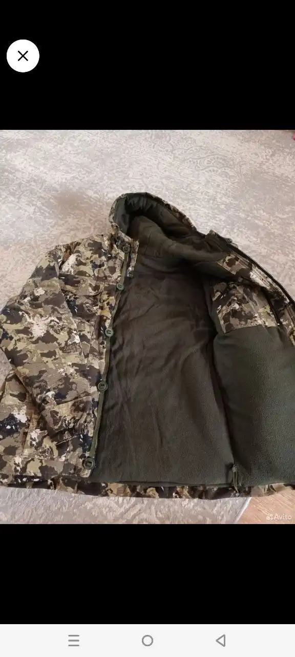 Новый мужской костюм теплый для рыбалки или охоты