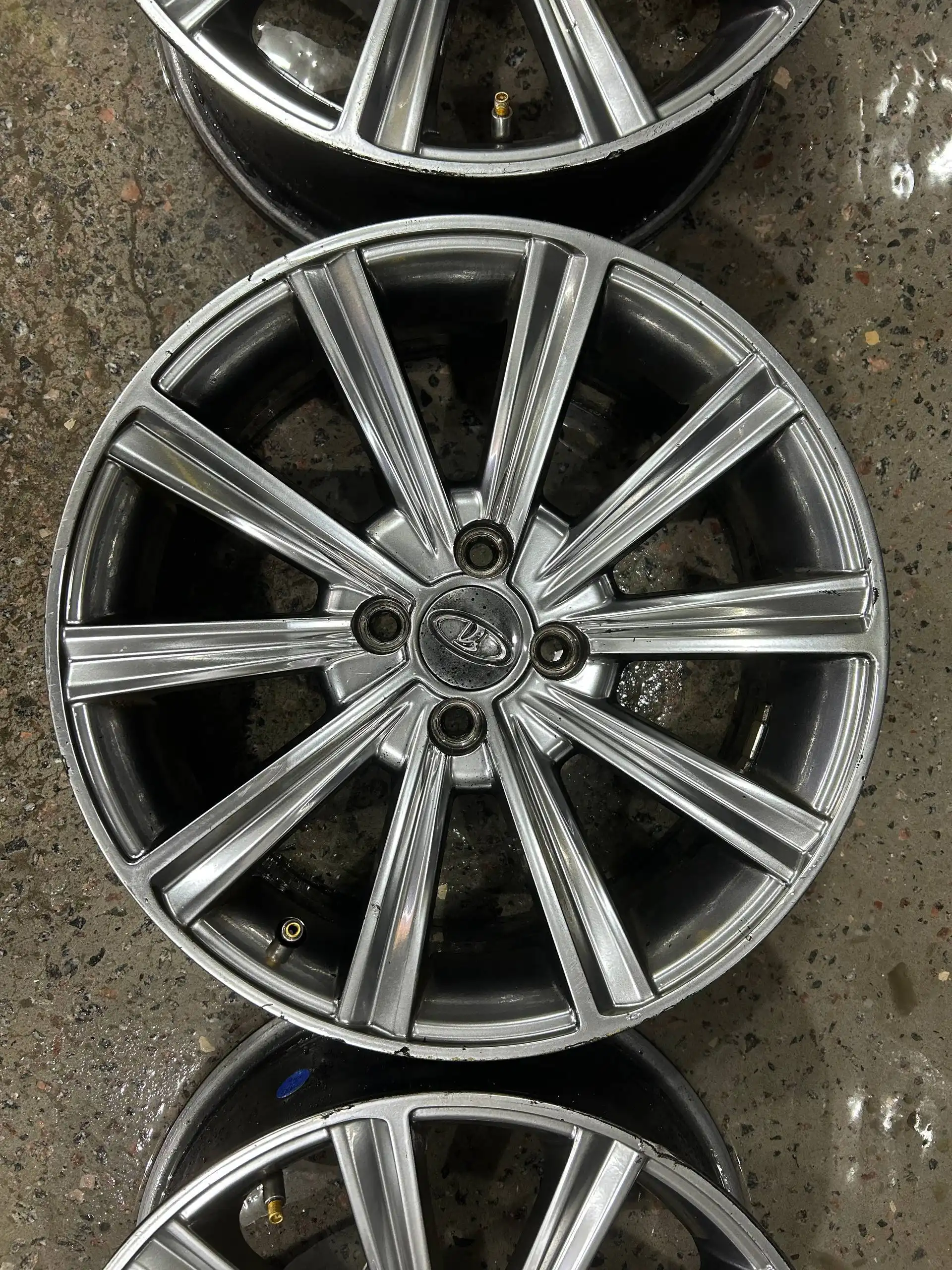 Диски R16 4x98 графит с бордюркой