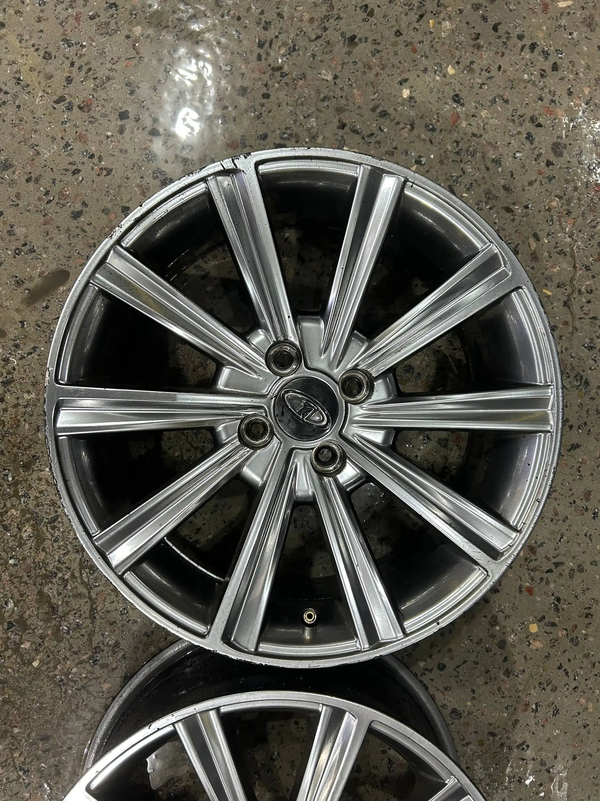 Диски R16 4x98 графит с бордюркой