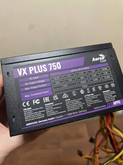 Блок питания AeroCool VX Series 750W - Электроника в Саратов