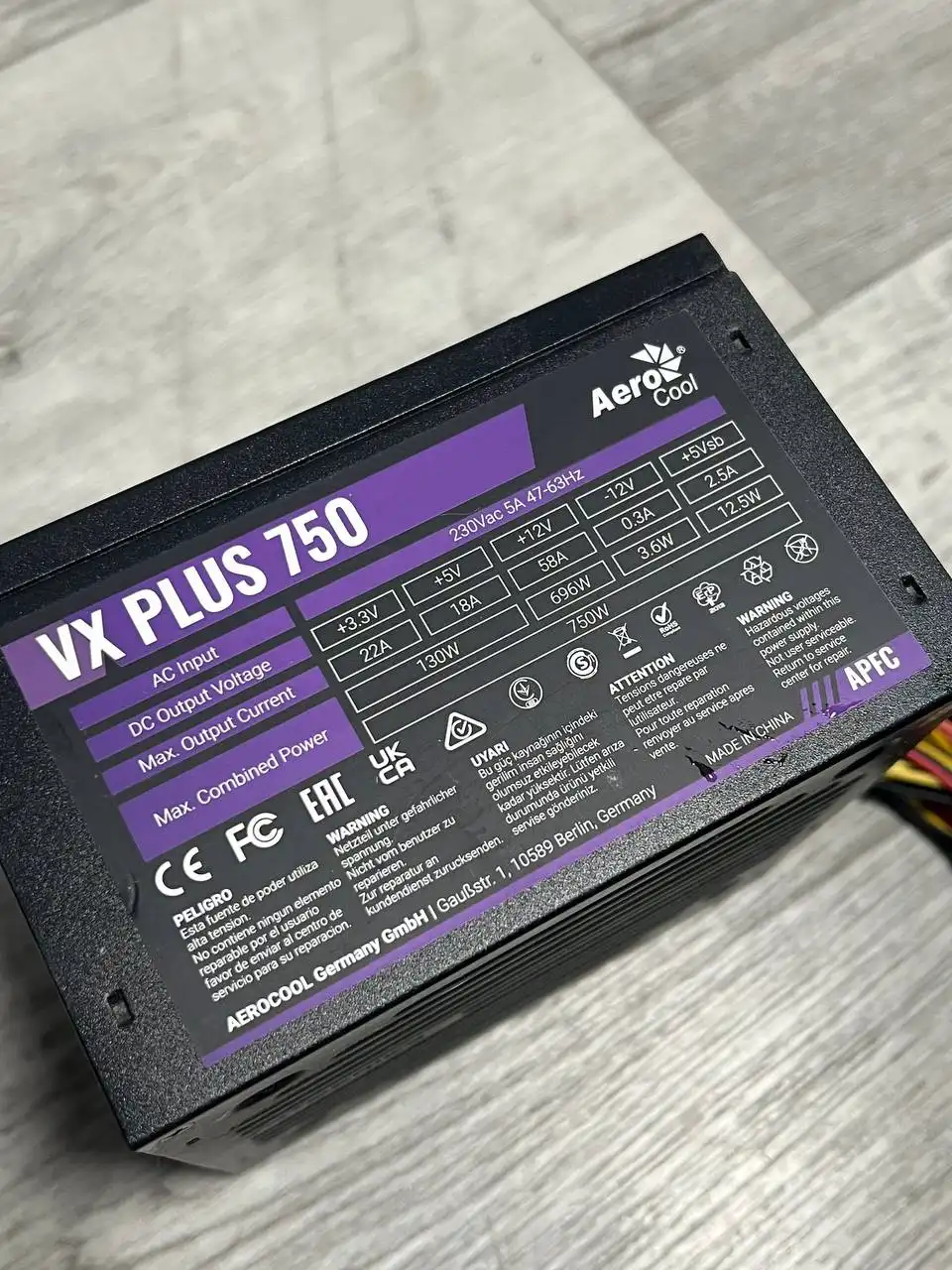 Блок Питания AeroCool VX Plus Series 750W