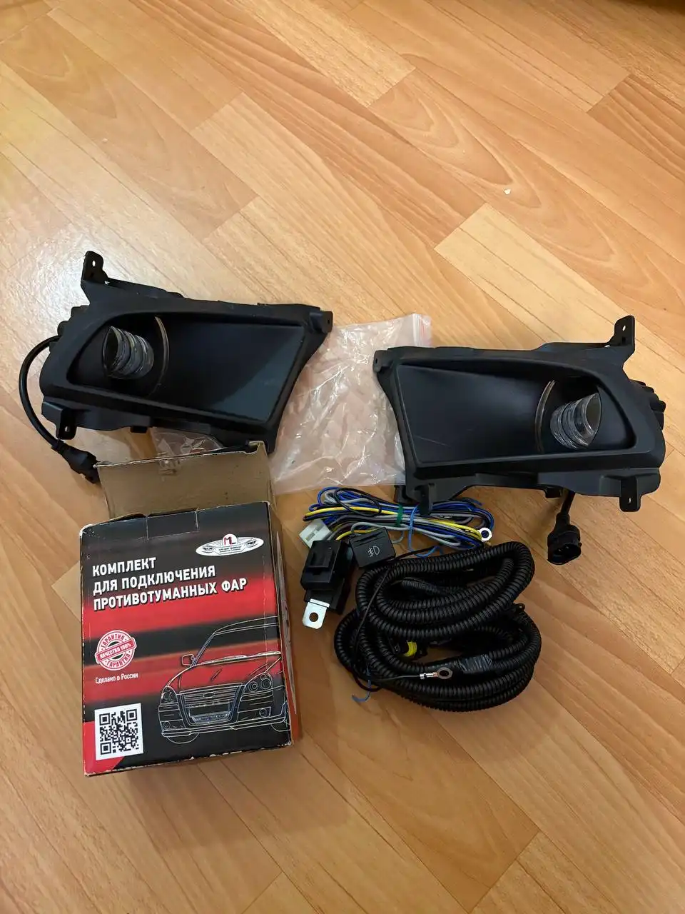 Продажа новых ПТФ светодиодных для Приоры с проводкой