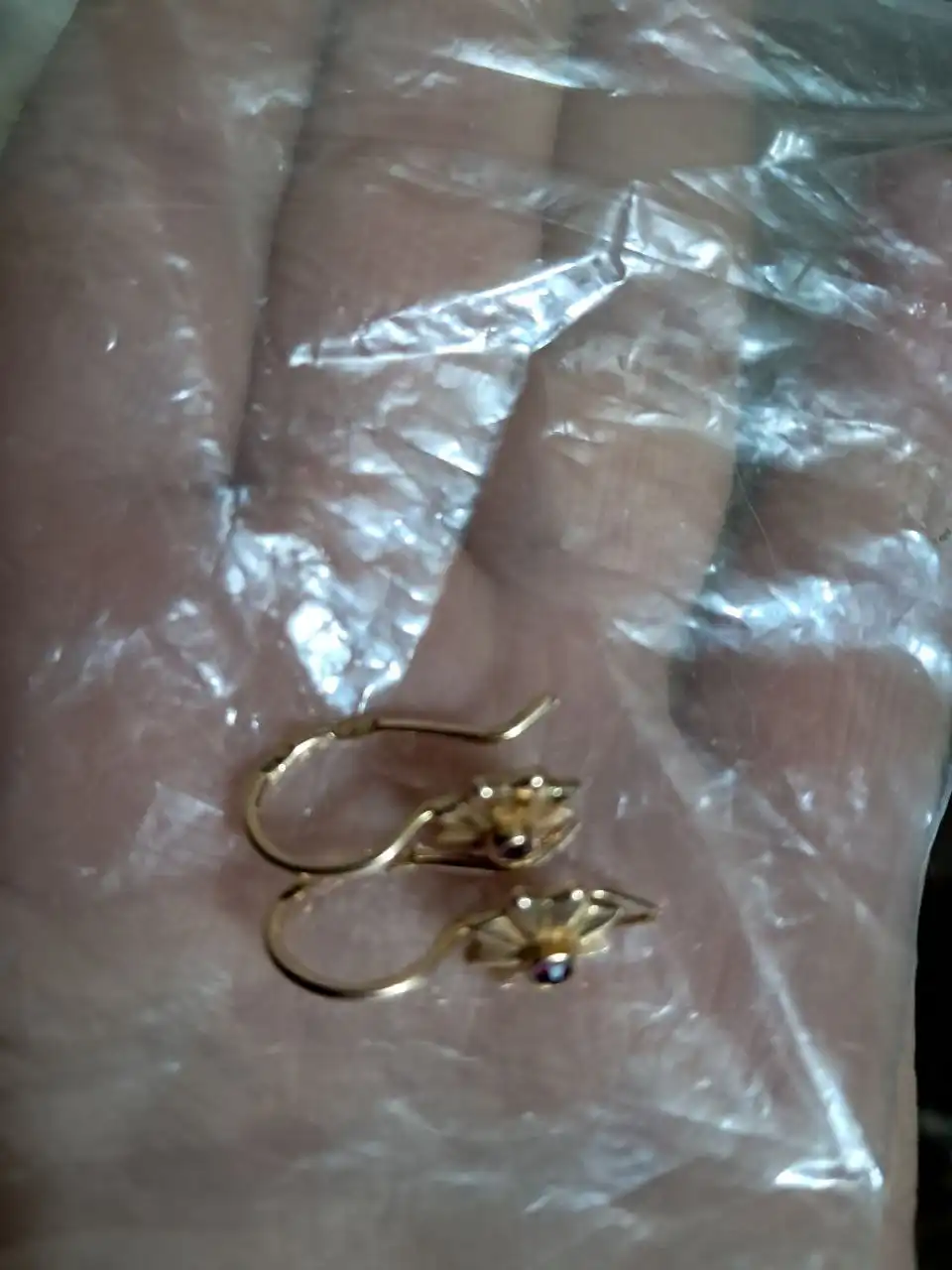 Золотые серьги СССР 4 грамма