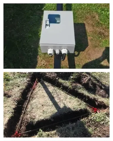 Установка трубостойки и монтаж контура заземления - Кулинария в Симферополь