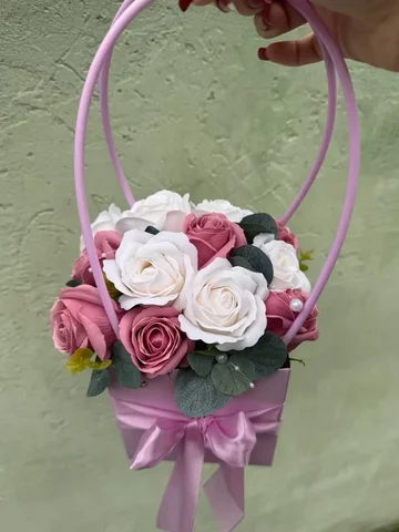 Сумочка с мыльными розочками - Цветы в СИМФЕРОПОЛЬ